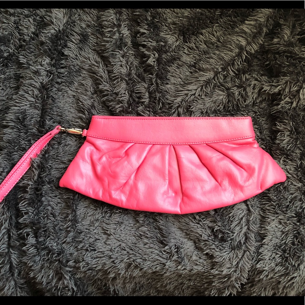 Pink clutch/wristlet